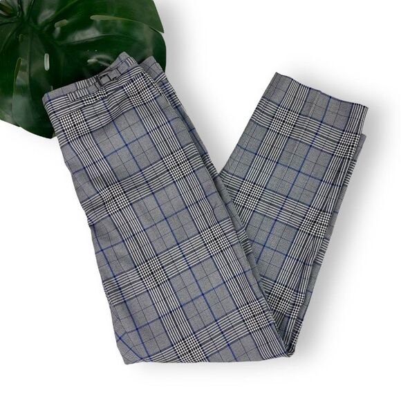 Halogen Grey Plaid Slim Fit Ankle Pants - Picture 5 of 11